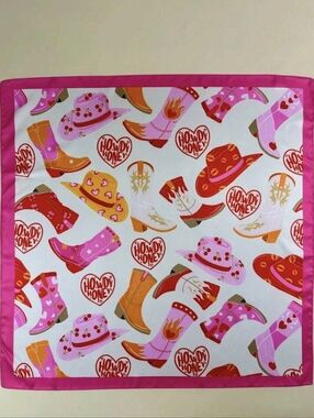 Cowgirl Western Beautiful Scarf/ Purse Scarf NEW